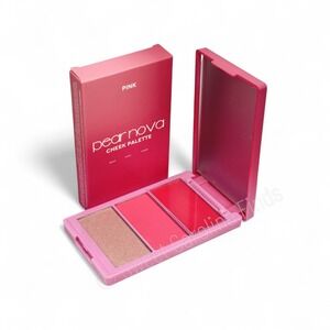 Pear Nova Cheek‎ Palette Pink Beam Vivid Spark 3 Shades Cream Matte Pearl New
